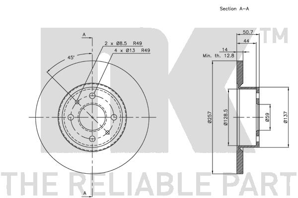 NK 202328 Bremsscheibe