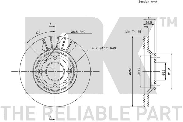 NK 202329 Bremsscheibe