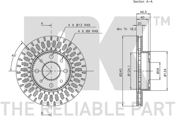 NK 202331 Bremsscheibe