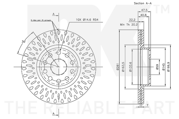 NK 202333 Bremsscheibe