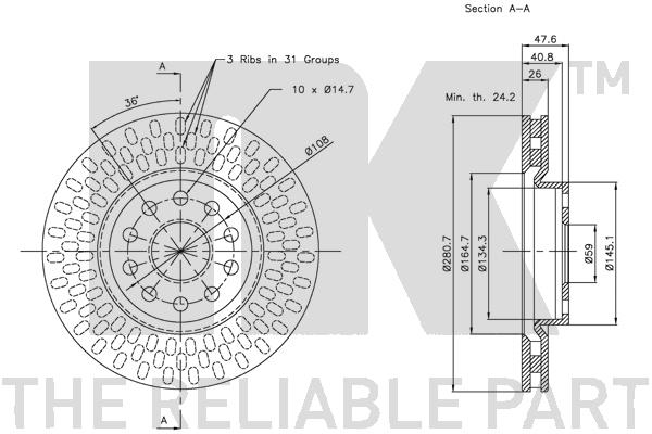 NK 202335 Bremsscheibe