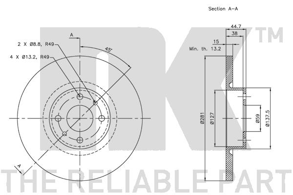 NK 202337 Bremsscheibe
