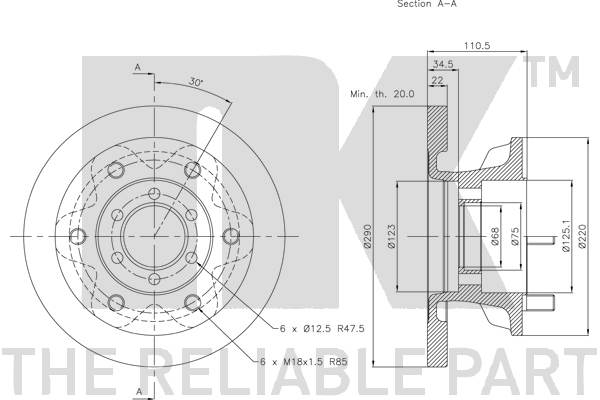NK 202338 Bremsscheibe