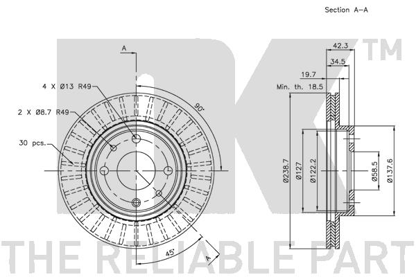 NK 202341 Bremsscheibe