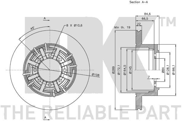 NK 202345 Bremsscheibe