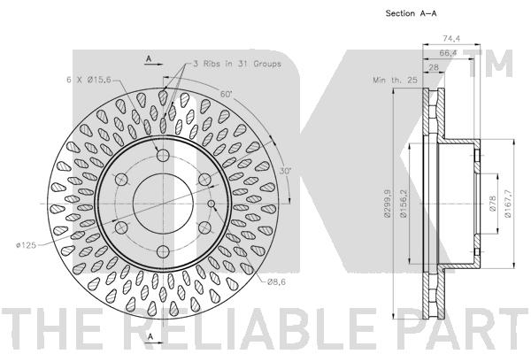 NK 202356 Bremsscheibe