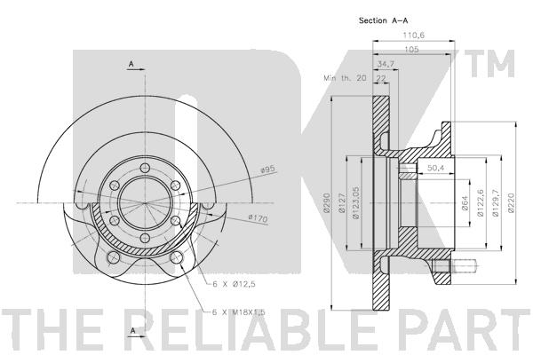 NK 202358 Bremsscheibe