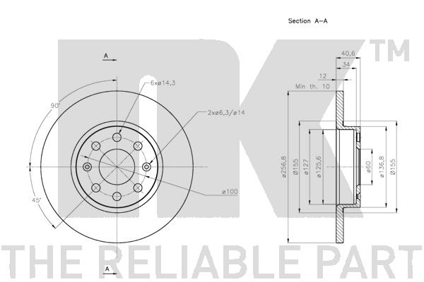 NK 202363 Bremsscheibe