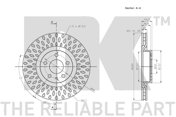 NK 202367 Bremsscheibe