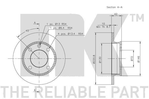 NK 202510 Bremsscheibe