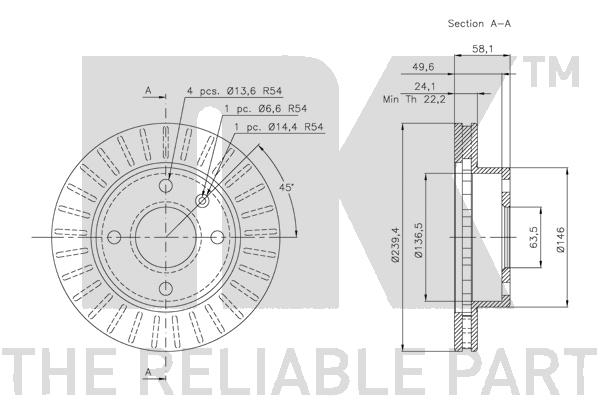 NK 202514 Bremsscheibe