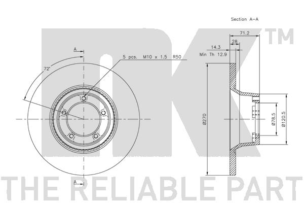 NK 202517 Bremsscheibe