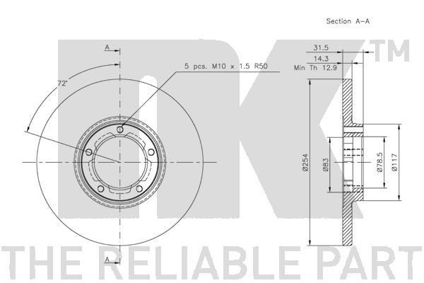 NK 202523 Bremsscheibe