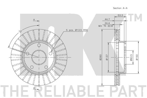 NK 202524 Bremsscheibe