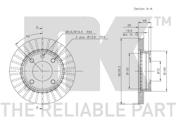 NK 202525 Bremsscheibe