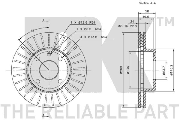 NK 202529 Bremsscheibe