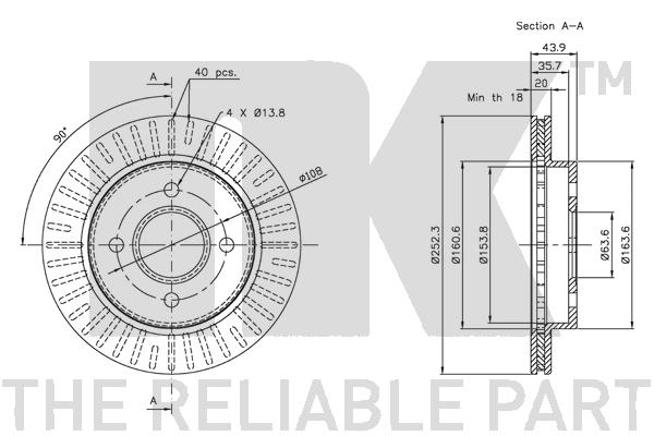 NK 202535 Bremsscheibe