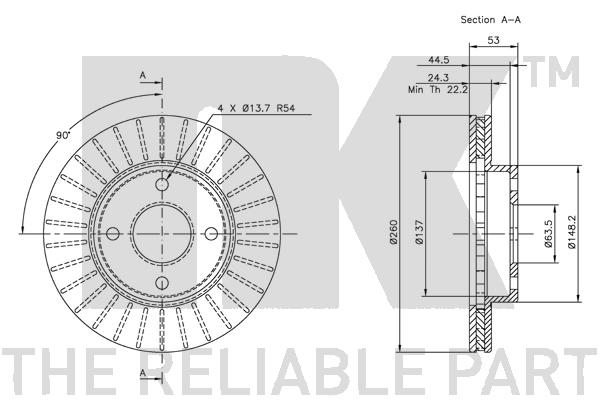 NK 202537 Bremsscheibe