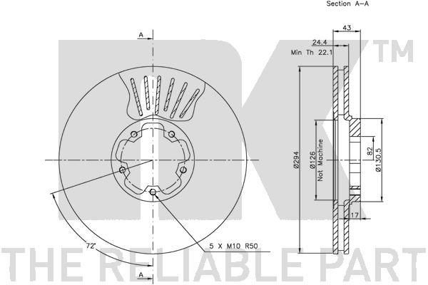 NK 202544 Bremsscheibe