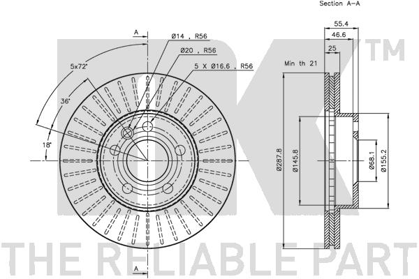 NK 202545 Bremsscheibe