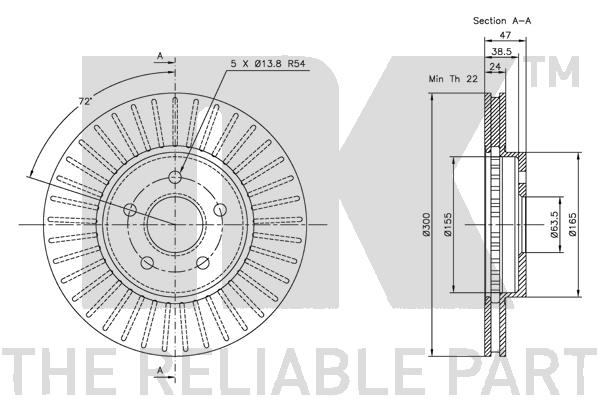 NK 202550 Bremsscheibe