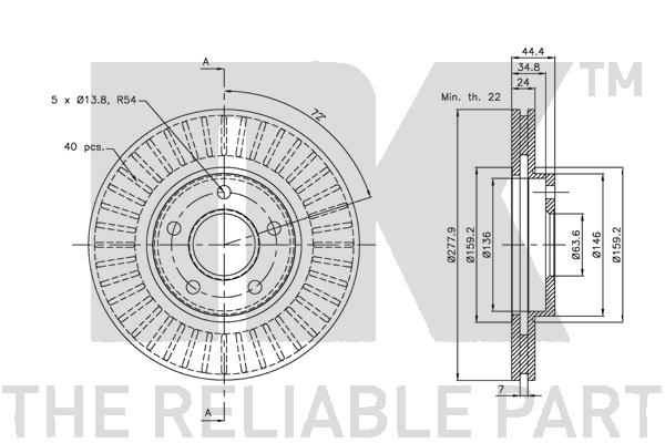 NK 202555 Bremsscheibe