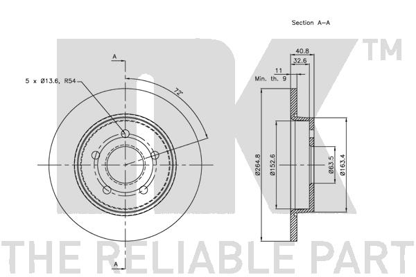 NK 202558 Bremsscheibe