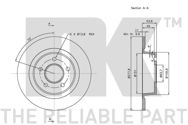 NK 202564 Bremsscheibe
