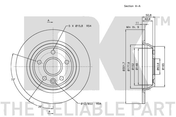 NK 202571 Bremsscheibe