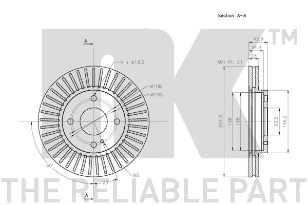 NK 202580 Bremsscheibe