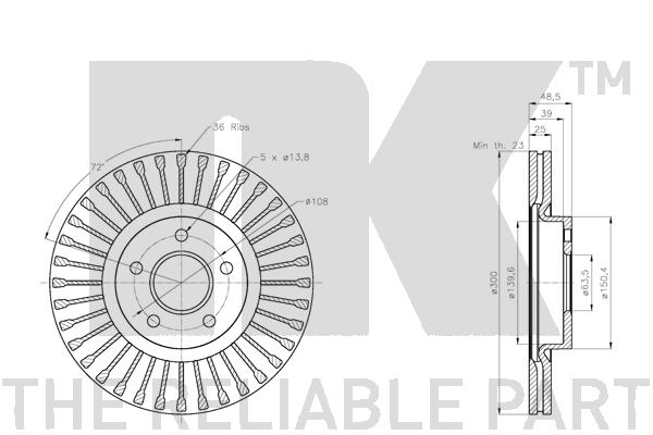 NK 202591 Bremsscheibe