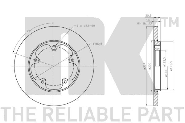 NK 202595 Bremsscheibe