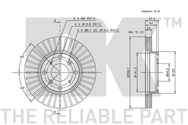 NK 202616 Bremsscheibe