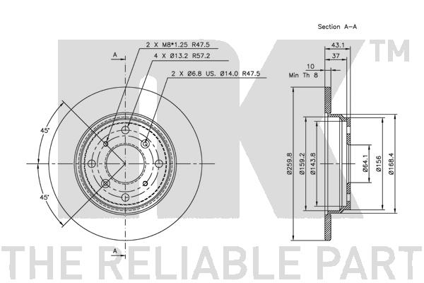 NK 202619 Bremsscheibe