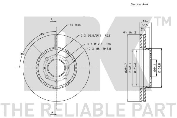 NK 202632 Bremsscheibe