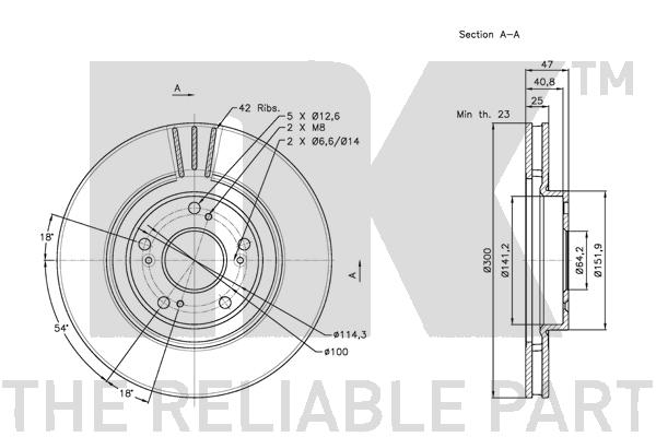 NK 202635 Bremsscheibe