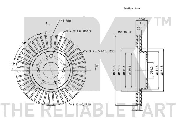 NK 202636 Bremsscheibe
