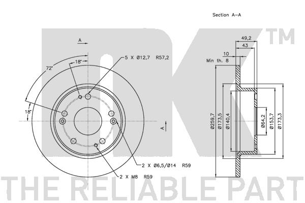 NK 202638 Bremsscheibe