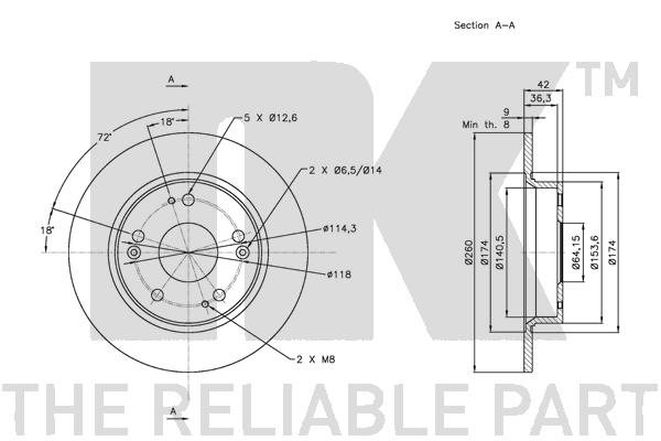 NK 202641 Bremsscheibe