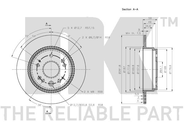 NK 202644 Bremsscheibe