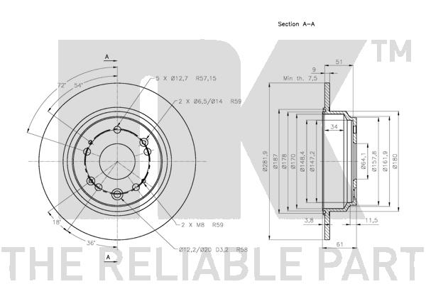 NK 202645 Bremsscheibe