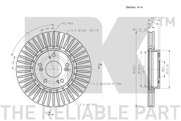 NK 202646 Bremsscheibe