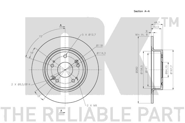 NK 202650 Bremsscheibe