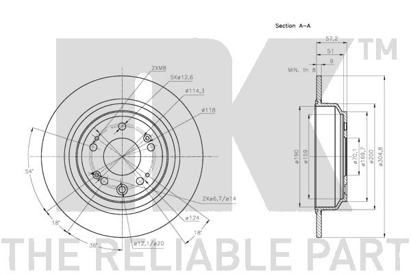NK 202652 Bremsscheibe