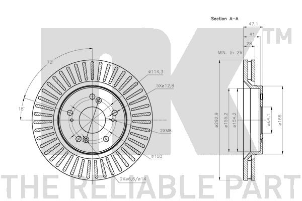 NK 202653 Bremsscheibe