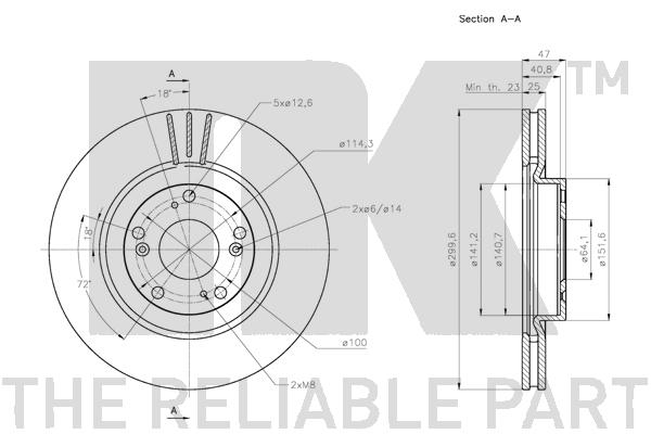 NK 202654 Bremsscheibe