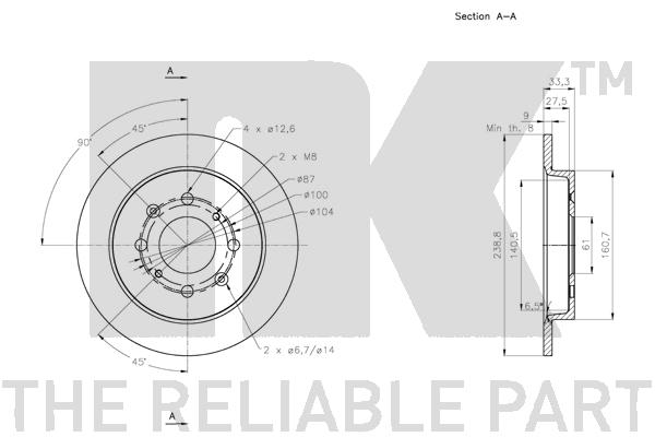 NK 202657 Bremsscheibe