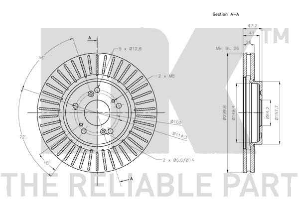 NK 202660 Bremsscheibe