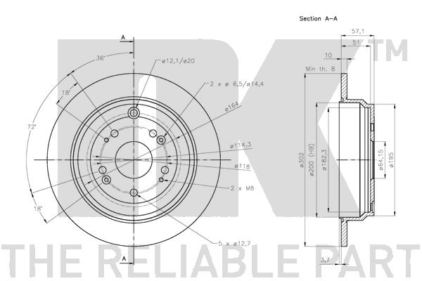 NK 202664 Bremsscheibe