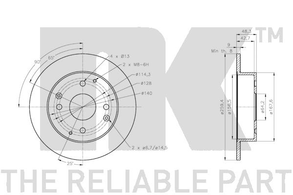 NK 202668 Bremsscheibe